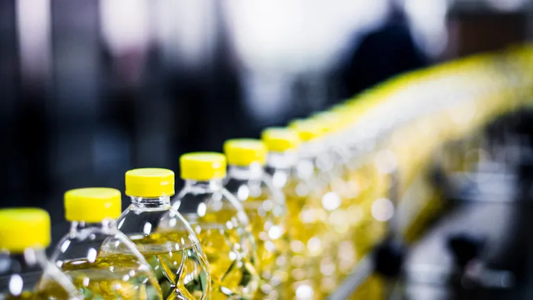 Production line of sunflower oil